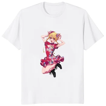 Mielas Akua Rubii Oshi No Ko Anime Fans Tops Kawaii Hoshino Ai Cheongsam Grafiniai marškinėliai Animacinių filmų moterys Marškinėliai Karštas išpardavimas Otaku Tee