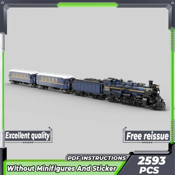 Miesto transporto priemonės modelis Moc Building Bricks Orient Express Train 1225 technologija Moduliniai blokai Dovanų kalėdiniai žaislai 