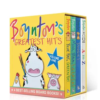 Milu Santra Boynton 's Greatest Hitsblue Hat A To Z Moo Baa La Board Book Original English Books