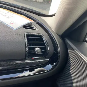 Mini Clubman F54 2022 ABS Juoda priekinė pusė Oro kondicionierius Ventiliacijos dangteliai Apdaila AC išleidimo angos apdailos lipdukas Automobilio salono stilius