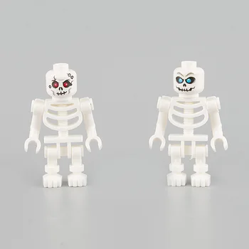 Mini Helovino skeletas kareivio vaiduoklio zombių figūrėlės scenos dekoravimas Maži dalelių statybiniai blokai vaikų vystymosi žaislams