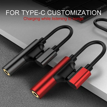 Mini USB Type C To 3.5mm AUX Jack OTG adapteris, skirtas Huawei P30 Pro Xiaomi 9 8 Se Oneplus 7 Pro garso USB C adapterio kabelio ausinėms