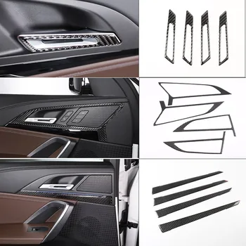 minkštas anglies pluoštas skirtas BMW X1 iX1 U10 U11 2023-2024 durų rankenos rėmo vidinis durų dubenėlio lipdukas Automobilio salono aksesuarai