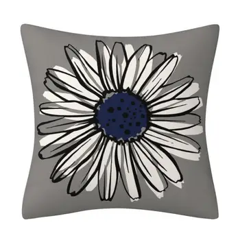 Minkštas patogus pagalvės užvalkalas Pagalvės užvalkalas su paslėptu užtrauktuku Gėlių rašto pagalvės modernūs kvadratinių pagalvėlių užvalkalai namų dekoro sofai