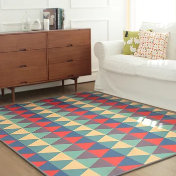 Modern Geometry Triangle Print Carpet For Child Living Room Bedroom Crawl Game Ples And Carpets Kids Room Floor Mat Decor Carpet