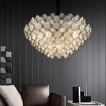 Modern Light Luxury LED lubų šviestuvas Vila Svetainė Valgomasis Pakabinama lempa miegamasis Pakabinamas šviestuvas Šviestuvas