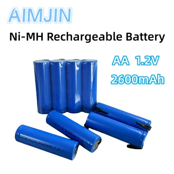 Nauja AA 1.2V 2600mAh įkraunama Ni-MH baterija Elektrinių skustuvų, žaislinių automobilių, nuotolinio valdymo pultų ir kt. akumuliatorių keitimui