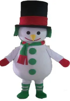 Naujas suaugusiųjų karšto išpardavimo putplastis Mielas sniego senis Išgalvotas animacinis talismano kostiumas Pliušinė kalėdinė puošni suknelė Helovino talismano kostiumas