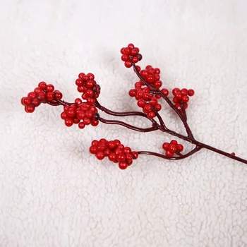 Nauji dirbtiniai vaisiai Šventagaršvės raudoni vaisiai Kalėdiniai vaisiai Palankūs dirbtiniai augalai Papuoštos uogos