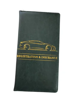 Naujo automobilio registracijos draudimo turėtojas Odiniai vyrai Vairuotojo pažymėjimo viršelis Auto dokumentai Licencijos saugojimas Krepšys Kreditinės kortelės turėtojas