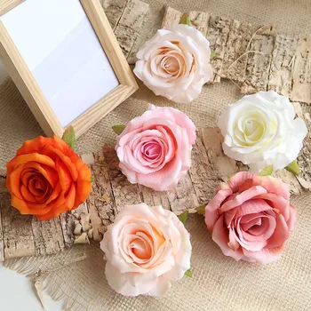 NEW 10vnt Dirbtinės gėlės Galva Šilko rožių gėlė vestuvių namų dekoravimui Netikros gėlės 