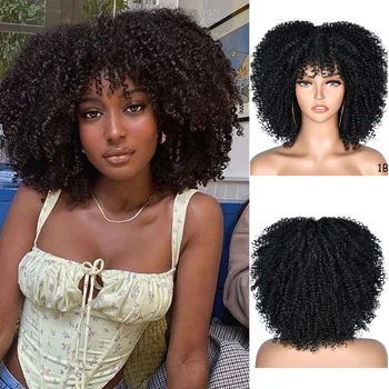 New 9Color Women's Short Small Curly African European and American Explosive Head Wigs Rose Net Chemical Fiber Hoods