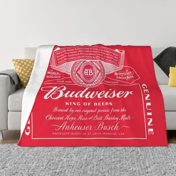 NEW Budweiser antklodės ir meta itin minkštą terminę vidaus lauko antklodę svetainės miegamojo kelionėms