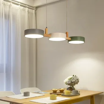 Nordic 3 restoranas modernus minimalistinis spalvotas baras prekystalis miegamojo kavinė šviestuvas kasos aparatas Pakabukų šviestuvai LX102707
