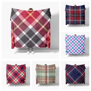 Nordic Vintage Pled, minkštos sofos antklodės, lovos antklodės, kvėpuojančios šiltos patalynės ir kelioninės antklodės, pritaikomos flanelinės antklodės