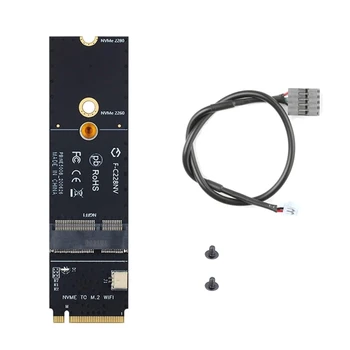 NVME į M2WIFI adapterio kortelė palaiko A + E raktą ir E raktą M2NGFF PCIE