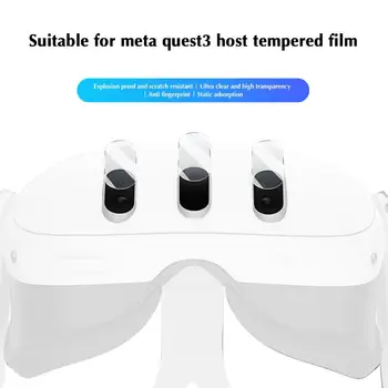 objektyvo plėvelė Meta Quest 3 pagrindinio bloko šeimininko grūdinta plėvelė HD permatoma oleofobinė grūdinto stiklo apsauginė plėvelė X8L5