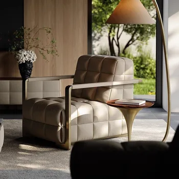 Oda Moderni paprasta kėdė Svetainė Šiaurės šalių ergonomiškos grindys Atlošiamos kėdės Dizaineris Mobilus Fauteuil salono dizainas Baldai