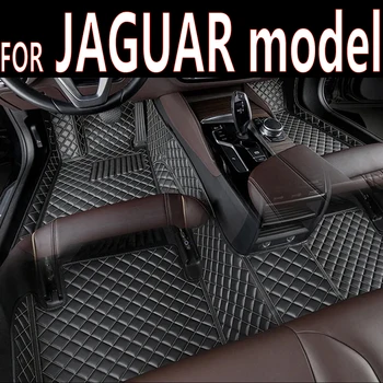 odiniai automobilių grindų kilimėliai JAGUAR Super V8 I-pace S-Type XJS XJR F-Pace 2022 2023 automobilių aksesuarams