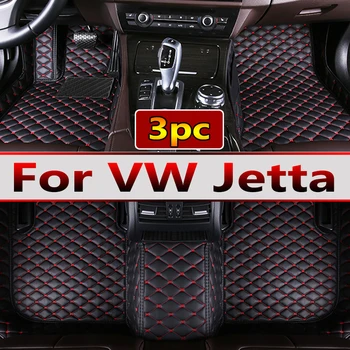 odiniai automobilių grindų kilimėliai VW Volkswagen Jetta Vento A7 2019 2020 2021 2022 2023 Odiniai automobilių matiniai salono dalys Automobilių aksesuarai