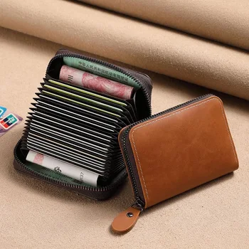 odinis laikiklis Minimalistinis kortelės piniginės krepšys Odinis kortelių laikiklis Kompaktiškas kortelių dėklas Vyriška monetų piniginė