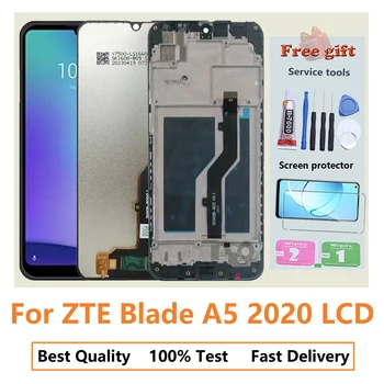 Original for ZTE Blade A5 2020 Full with Frame Touch Screen Repair Parts Digitizer Assembly Replacement LCD Display