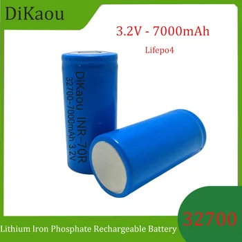 Original Lifepo4 32700 3.2V ličio geležies fosfato baterija7000mAh35A nuolatinis iškrovimas iki55A didelės galios elektrinių įrankių baterija