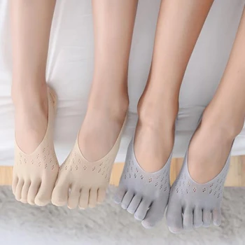Ortopedinės kompresinės kojinės Moteriškos pirštinės Itin žemo kirpimo įdėklas su gelio skirtuku Kvėpuojantis/prakaitą sugeriantis/dezodorantas/nematomas