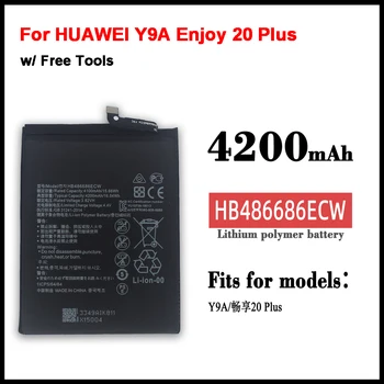 Pakaitinis HUAWEI Y9A akumuliatorius Mėgaukitės 20 Plus HB486686ECW mobiliųjų telefonų baterijomis