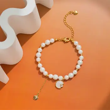 Pietų Korėja Naujos karštos natūralios perlų apyrankės moterims Mados išskirtinė fritillaria cirkono pakabukas Laimingos apyrankės papuošalų dovana
