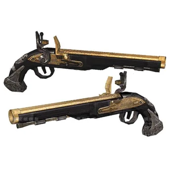 Popierinis modelis Titnago pistoleto ginklai Šaunamieji ginklai 3D rankų darbo piešiniai Karinis popierius Dėlionės žaislas