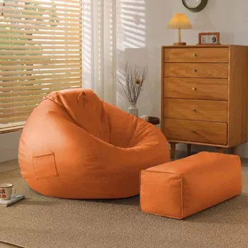 Prabangios šiaurietiškos svetainės Sofa Modernus minimalistinis poilsio kambarys Atpalaiduojanti sofa Vienvietė tingi dizainerė Divani da Soggiorno Namų baldai