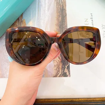 Prabangus didelis negabaritinis ovalo formos acetato modelis4170 Moteriški akiniai nuo saulės Designe Uv400 lauko saulės akiniai mados damų priežiūrai