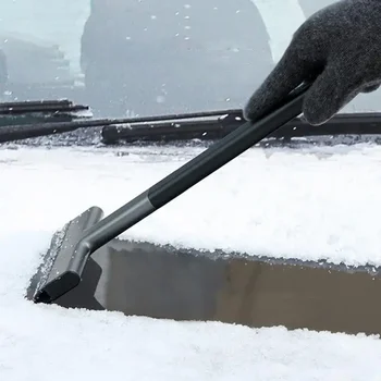Priekinio stiklo ledo grandiklis Sniego kastuvas Ledo šalinimo įrankis su T formos rankena Daugkartinio naudojimo žiemos automobilių pagrindai Šalčio grandymo įrankiai