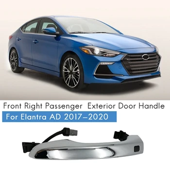 Priekinė dešinė keleivio pusė Išorinė išorinių durų rankena Beraktis įėjimas su mygtuku Hyundai Elantra AD 2017-2020