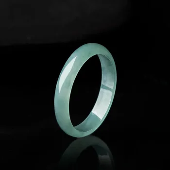 Rankomis raižytasNatūralus nefritas Birmos Smaragdinis žiedas Mada Elegantiška asmenybė Papuošalai Aksesuarai Žiedai vyramsMoterų poros Dovanos