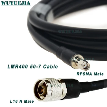 RP-SMA vyriška ir L16 N vyriška jungtis 50-7 LM400 kabeliai 50 omų RF bendraašis pigtail mažas nuostolis aukštos kokybės RF koaksinis kabelio trumpiklio laidas