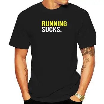 Running Sucks T-Shirt High Street Top T-Shirts Tops & Trišakiai vyrams Naujausi medvilniniai marginti marškinėliai