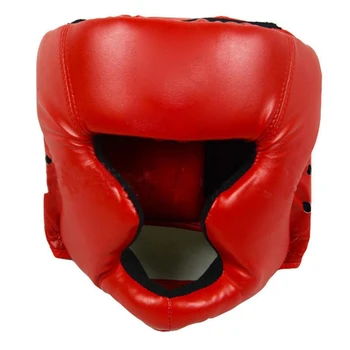 Safety Helment Thicken Bokso galvos apdangalai Suaugusiųjų PU Karate Muay Thai treniruotės MMA bokso galvos apdangalai Kovos galvos apsaugos įranga