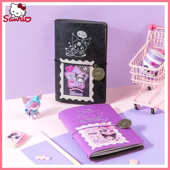 Sanrio Fashion Travel Cartoon Cute Exquisite Ledger Kuromi Creative Leather Notebook Notepad Checkbook Student Stationery Gifts