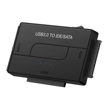 SATA Combo USB IDE SATA adapterio standžiojo disko SATA į USB3.0 duomenų perdavimo keitiklis, skirtas 2.5/3.5/5.25 optiniam diskui