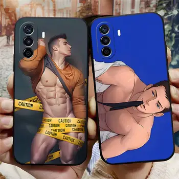 Sexy Muscle Man Gay Fitness Phone Case For Honor 8X 30 50 70 60 7A Pro 20 10 Lite 8S 9X 10I 20I Psmart Z Funda smūgiams atsparus dangtelis
