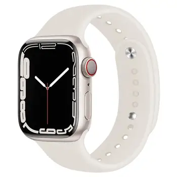 Silikoninis dirželis, skirtas Apple Watch Band 45 mm 44 mm 40 mm 49 mm 45 mm 41 mm 42 mm 38 mm diržo apyrankė Correa IWatch Serija 8 6 5 3 SE Ultra