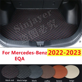 SJ automobilinės bagažinės kilimėlis pritaikytas Mercedes-Benz EQA 2023 2022 METAI Interjeras AUTO uodegos bagažinės dėklas Cargo Kilimų trinkelių apsauga