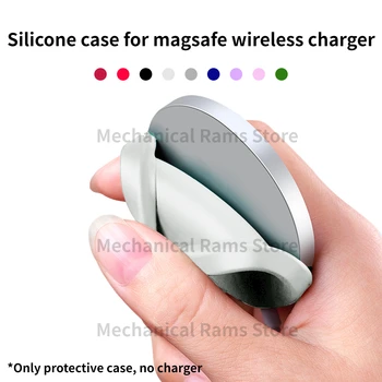 skirta Apple MagSafe, skirta iPhone 14 13 12 Nauji priedai Naujas minkštas silikoninis telefonas Belaidžio įkroviklio adapterio apsauginis dėklas