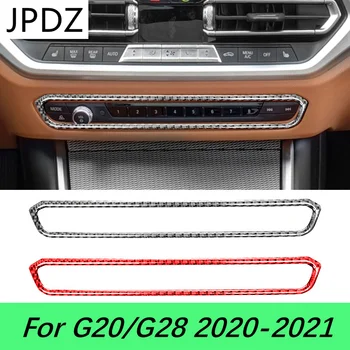 skirta BMW G20 G28 2020-2021 automobilių priedai Automobilio salonas Anglies pluoštas Oro kondicionierius CD konsolės skydelis Dangtelio apdaila Automobilio stilius