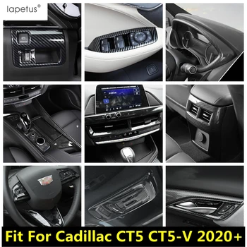 skirta Cadillac CT5 CT5-V 2020 - 2022 Vairas / pavarų perjungimas / langų pakėlimas / priekinio žibinto dangtelio apdaila Anglies pluošto priedai