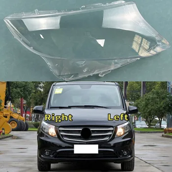 skirta Mercedes-Benz Vito V-CLASS 2016 ~ 2020 priekinio žibinto dangteliui Skaidrus žibinto gaubtas Priekinio žibinto apvalkalas Plexiglass Pakeiskite originalų objektyvą
