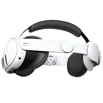 skirta Meta Quest 3 VR galvos dirželiui Patogūs kempinės galvos apdangalai Reguliuojama galvos juosta VR priedai