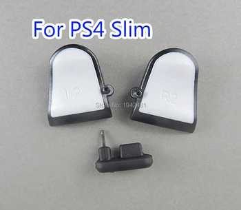 skirta Playstation PS4 Dualshock 4 PS4 Slim PS4 Pro 3 in 1 R2 L2 Reguliuojami gaiduko ilgintuvai su dulkių kamščiu Dvigubų gaidukų tvirtinimas